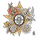 faith love hope symbol tattoo design idea