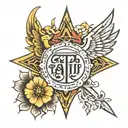 faith love hope symbol tattoo design idea