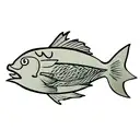 angler tattoo design idea