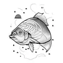 angler tattoo design idea