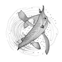 angler tattoo design idea