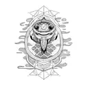 angler tattoo design idea