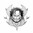 luffy tattoo design idea
