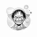 luffy tattoo design idea