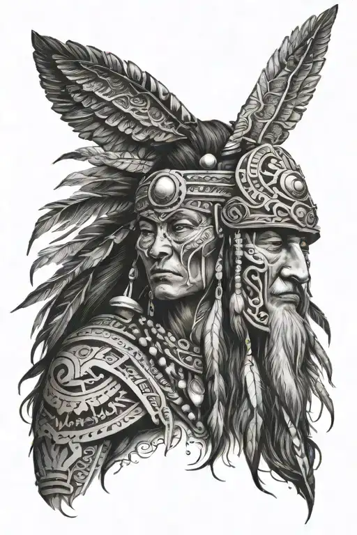 shaman tattoo design idea