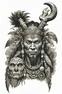 shaman tattoo design idea