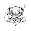 Kick boxer tattoo design idea