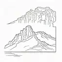 table mountain outline tattoo tattoo design idea