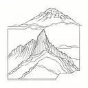 table mountain outline tattoo tattoo design idea