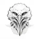 eagle skull tattoo design idea