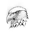 eagle skull tattoo design idea