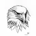eagle skull tattoo design idea
