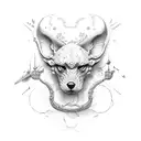 L P J K tattoo design idea