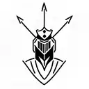 Knight tattoo design idea