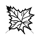 Maple Leaf tattoo design idea