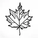 Maple Leaf tattoo design idea