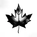 Maple Leaf tattoo design idea