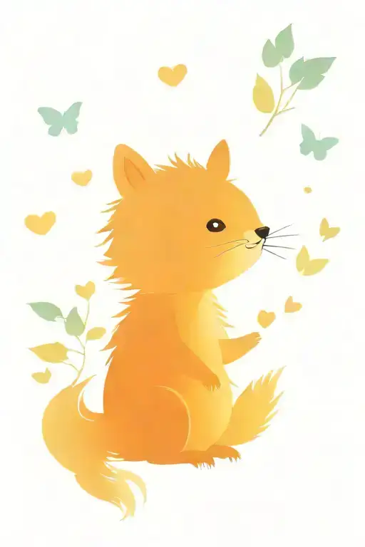 squirrel owl bee fox bear family tree tattoo design idea
