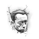 Albert camus tattoo design idea