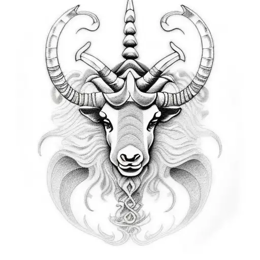 capricorn tattoo design idea