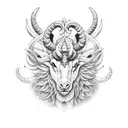 capricorn tattoo design idea