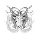 capricorn tattoo design idea
