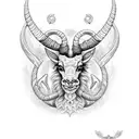 capricorn tattoo design idea