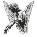 weeping angel tattoo design idea