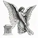 weeping angel tattoo design idea