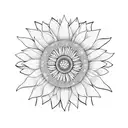 Aster Flower tattoo design idea