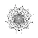 Aster Flower tattoo design idea