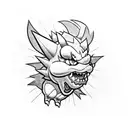 bowser tattoo design idea