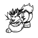 bowser tattoo design idea