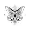 mariposa monarca tattoo design idea