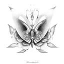 mariposa monarca tattoo design idea