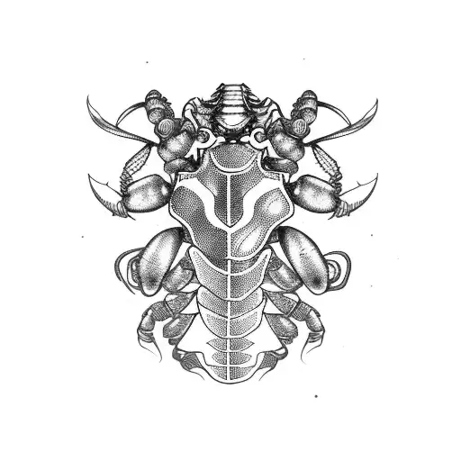 a car with a Scorpio and the number 13  tattoo design idea