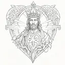 sacred heart of Jesus tattoo design idea