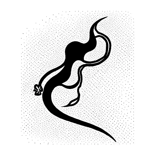 black and white only.  Something psychedelic yet simple, reminiscent of the duality of good and evil.  tattoo design idea