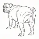 staffordshire bull terrier  tattoo design idea