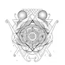 sisters tattoo design idea