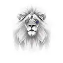  lion, mountain tattoo design idea