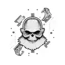 glitch st patrick tattoo design idea