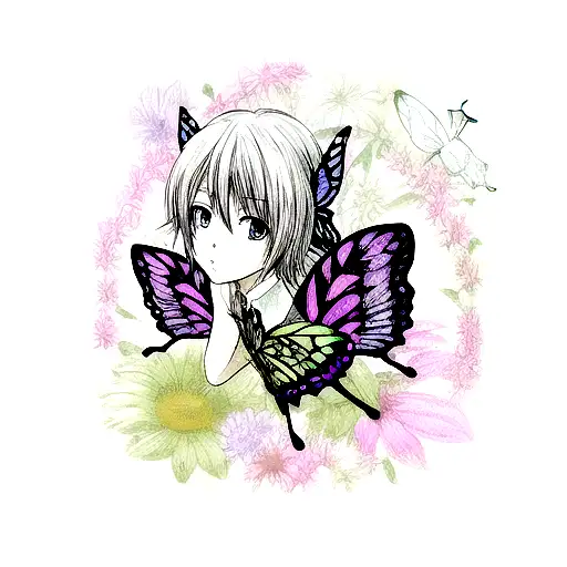 Butterfly tattoo design idea