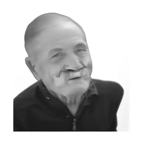 an older man with a mustache tattoo design idea