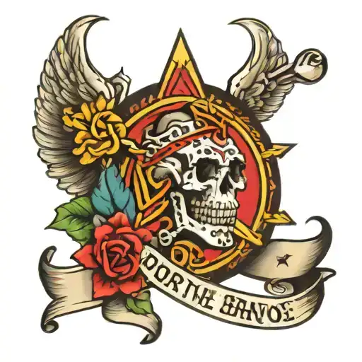 Fortune favors the brave tattoo design idea