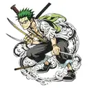 roronoa zoro one piece tattoo design idea