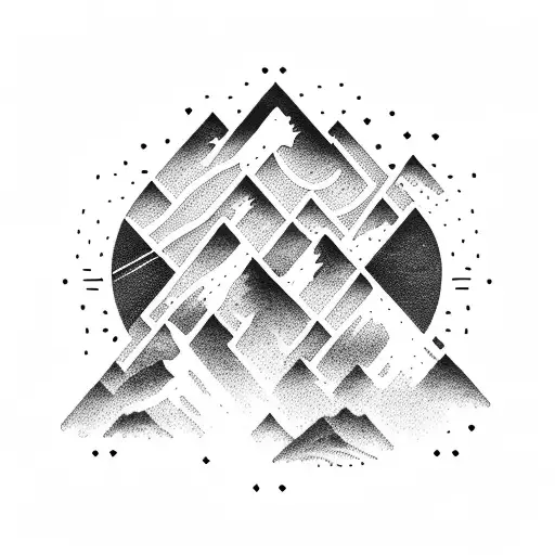 mountain bike snowboard family tattoo design idea