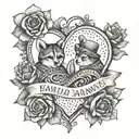 family forever & always tattoo design idea