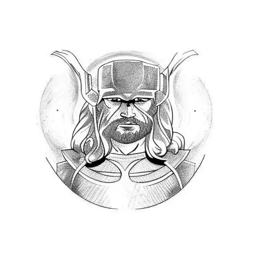thor tattoo design idea