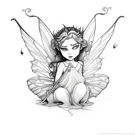 lost boys fairy tattoo design idea